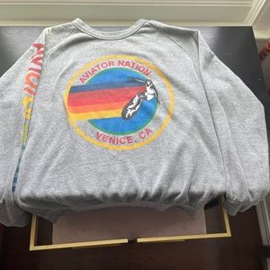 Aviator nation unisex crew neck sweater L